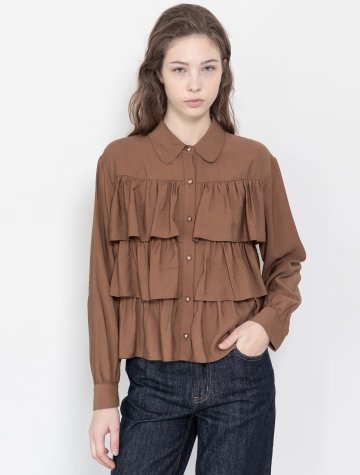 Ruffle blouse_2color