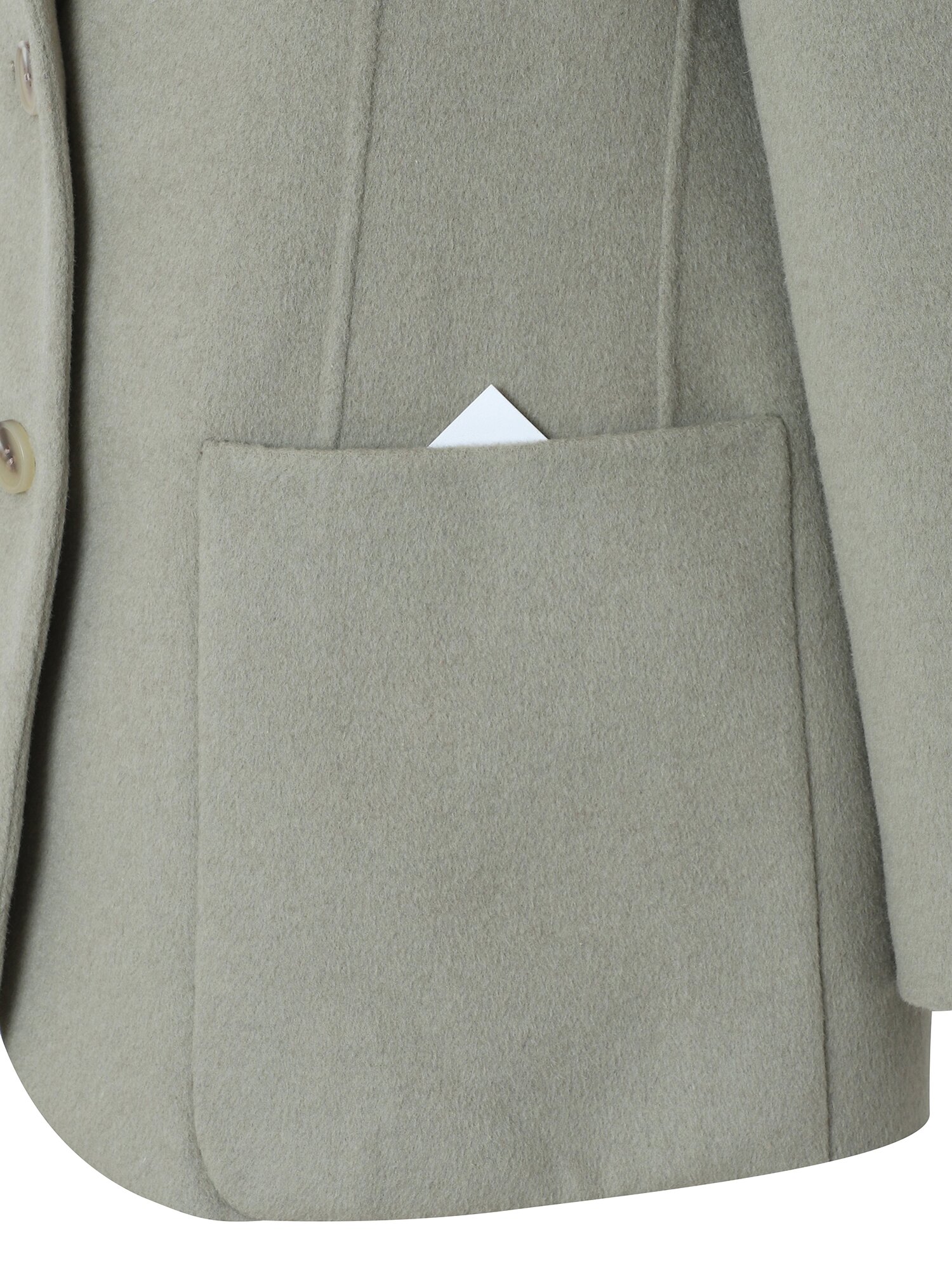 울 캐시미어 블렌드 멀티 포켓 싱글 재킷 (LIGHT KHAKI)