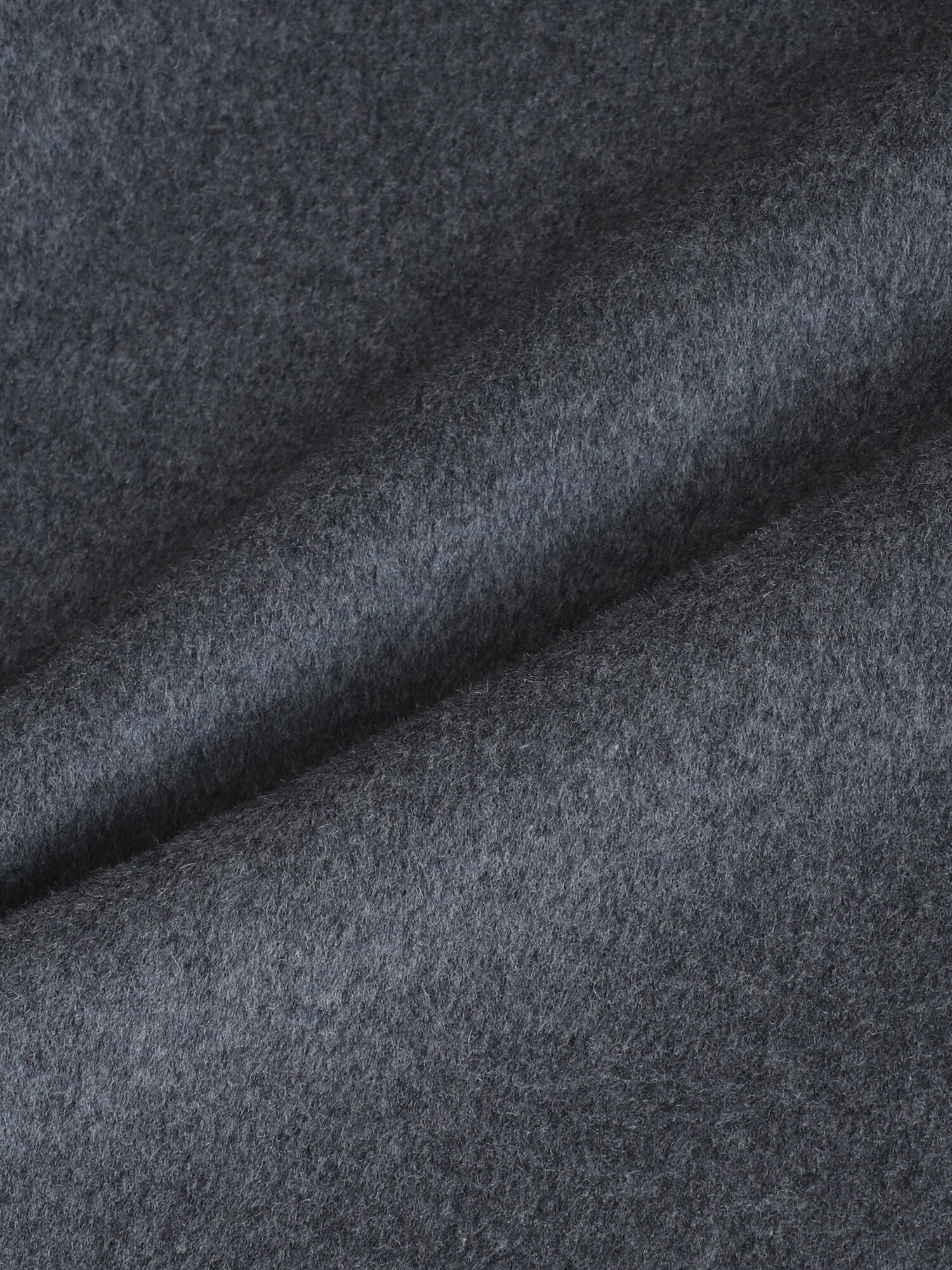 울 캐시미어 블렌드 싱글 핸드메이드 코트 (DARK GREY)