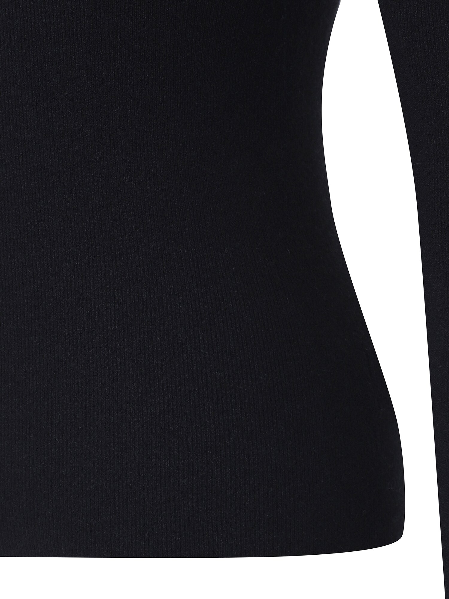 골지 터틀넥 풀오버 니트 (BLACK)