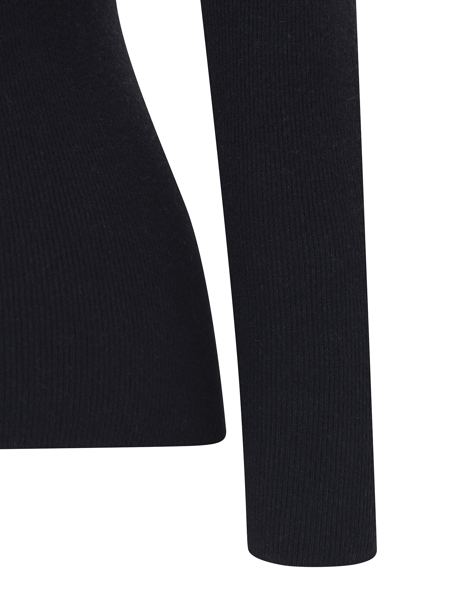 골지 터틀넥 풀오버 니트 (BLACK)