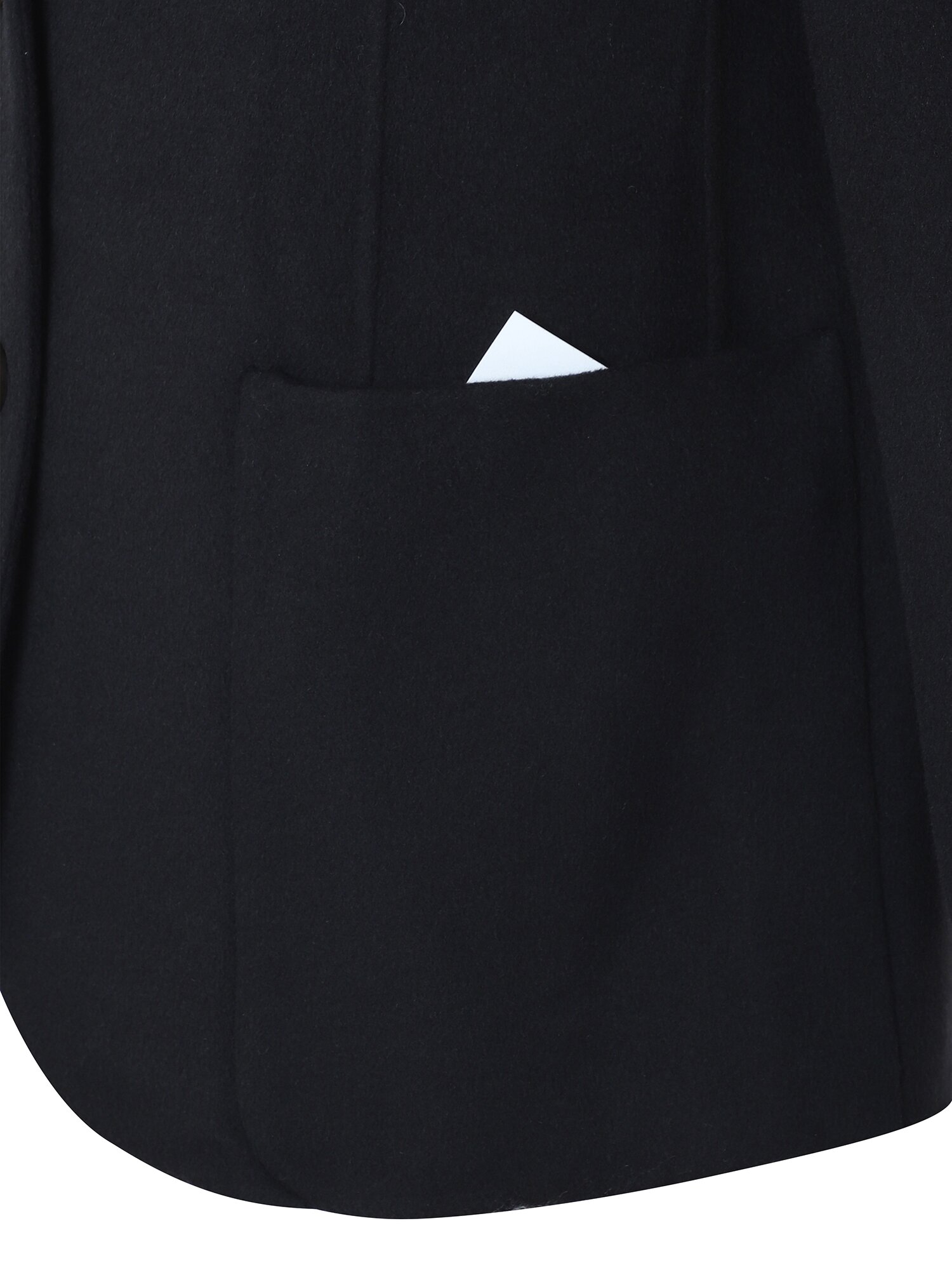 울 캐시미어 블렌드 멀티 포켓 싱글 재킷 (BLACK)