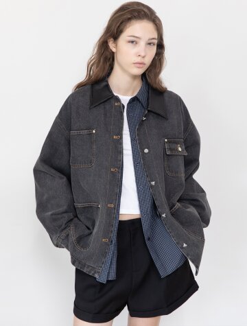 Denim work jacket_3color
