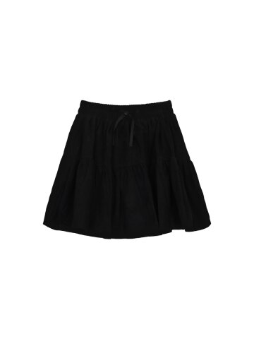 NEAT CORDU GATHER SKIRT_BLACK