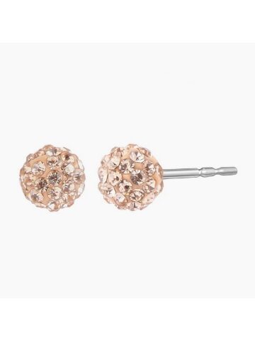 리얼 샴페인 귀걸이 실버 925 MGER277 Rhodium Plated