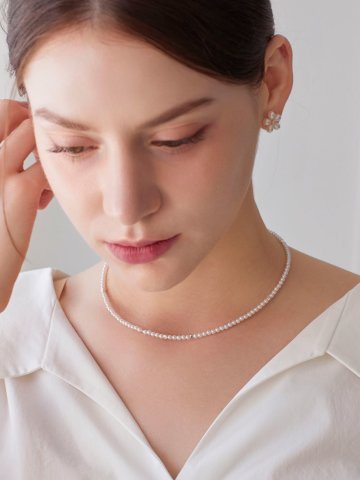 (925실버) Nautica 진주 목걸이