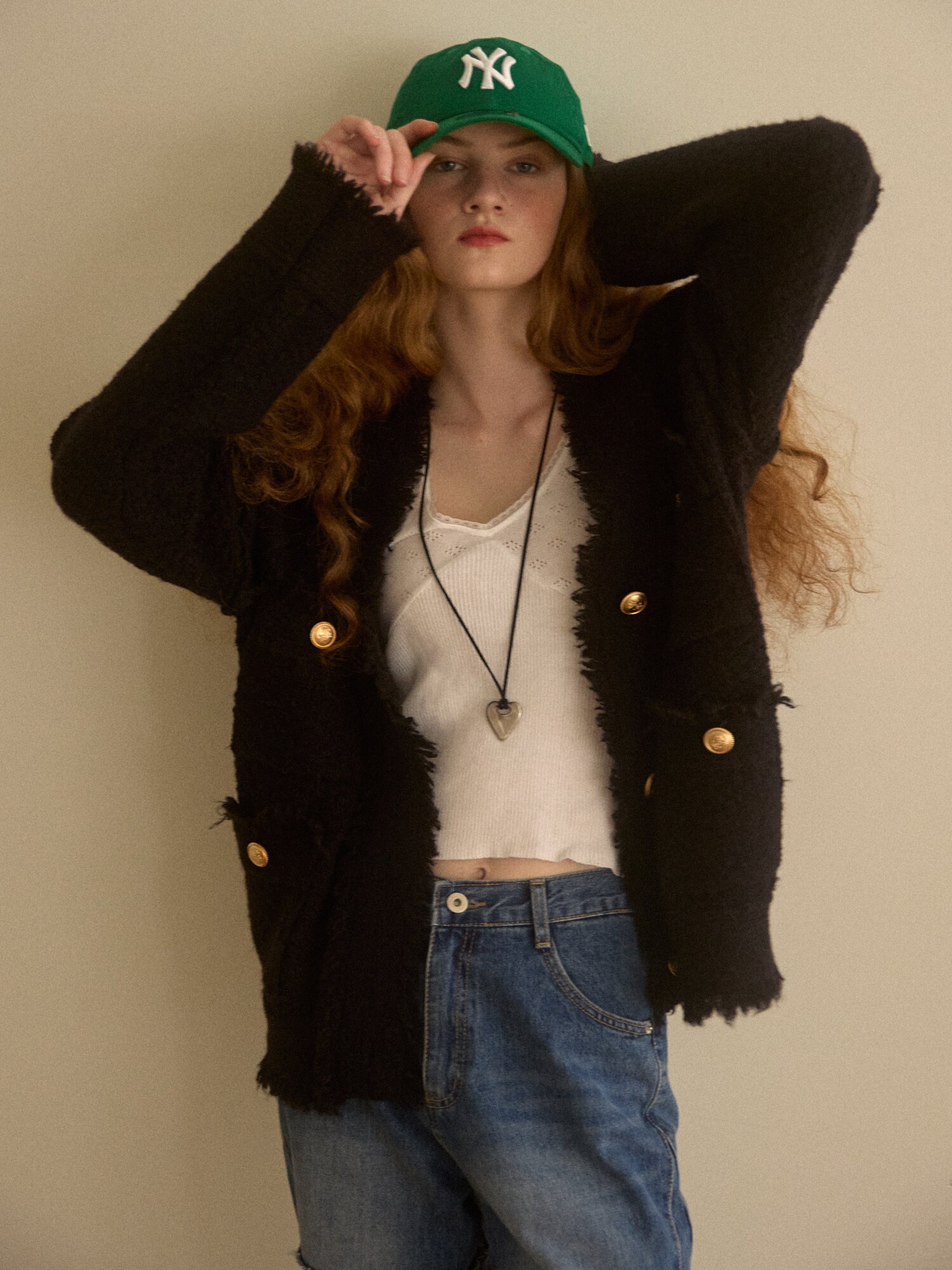 [16차]Winter Tweed Knit BLACK