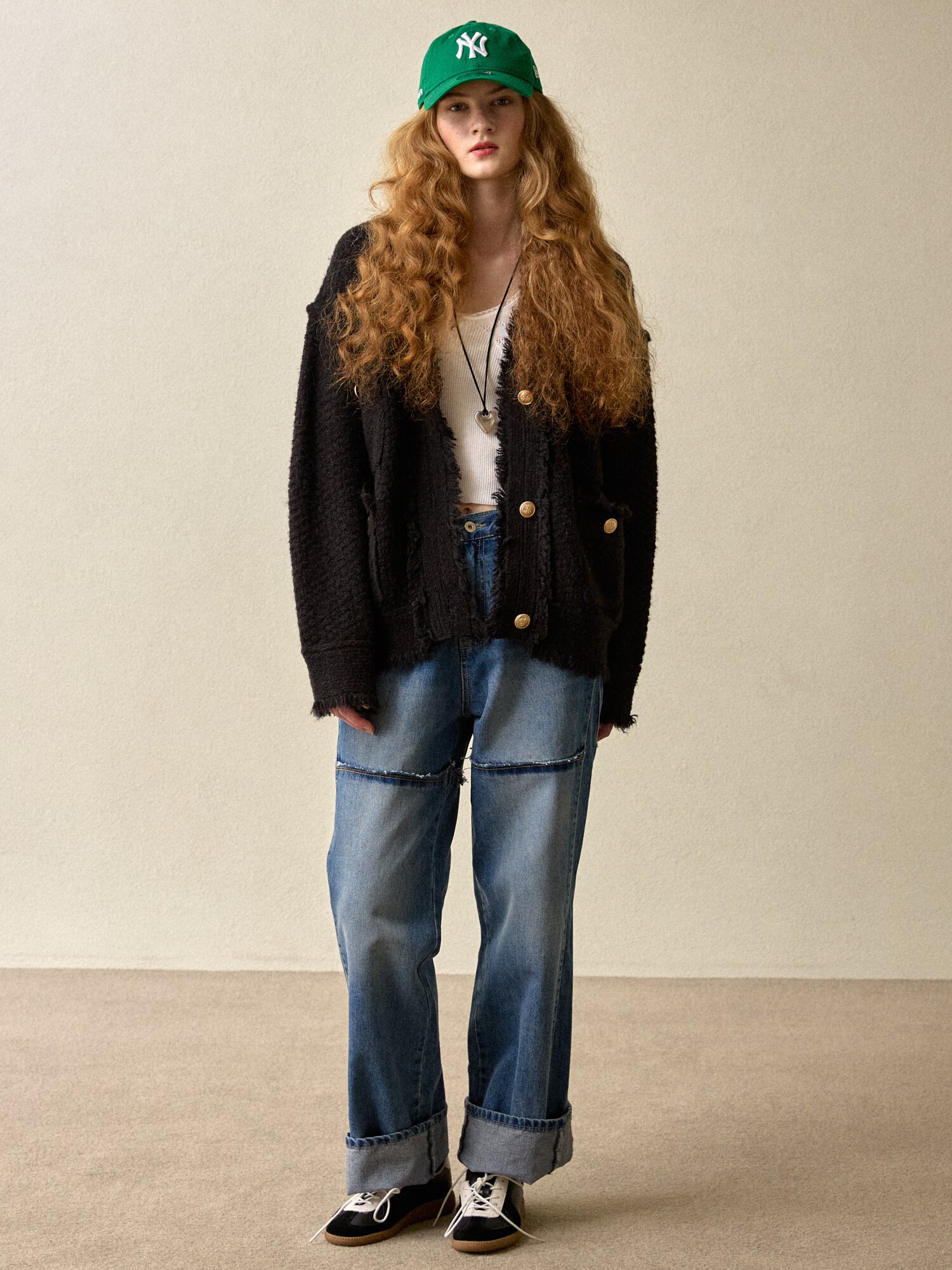 [16차]Winter Tweed Knit BLACK