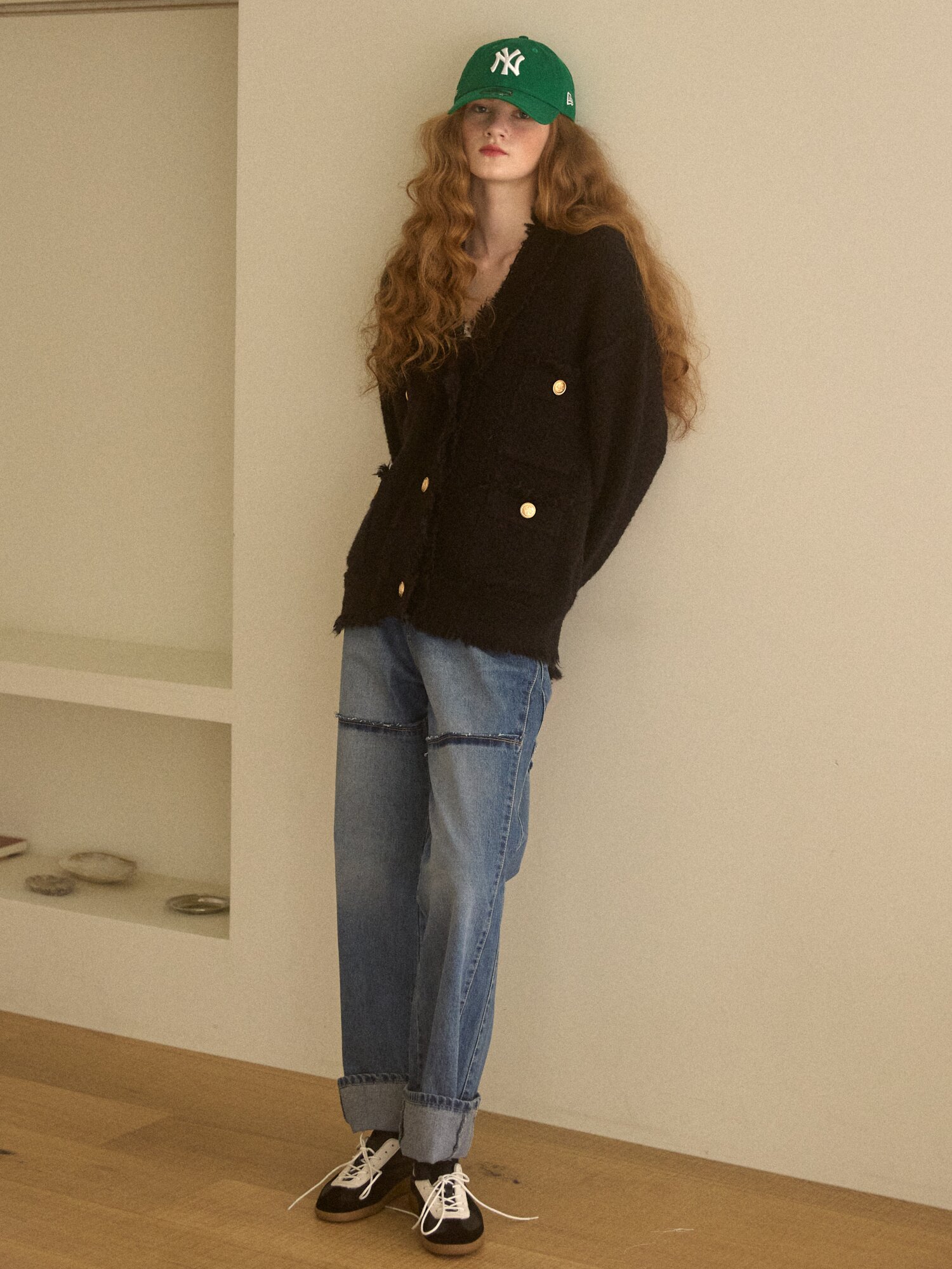 [16차]Winter Tweed Knit BLACK