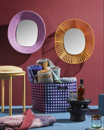 AMES - CESTA WALL 거울 (오발/옐로우)