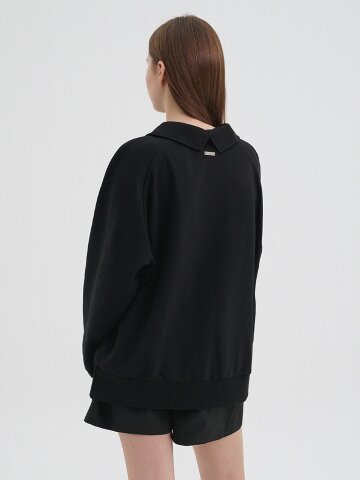 쿠퍼 오픈 카라 스웻셔츠