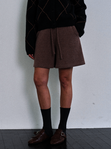 울 캐시미어 니트 버뮤다 팬츠 (2color)