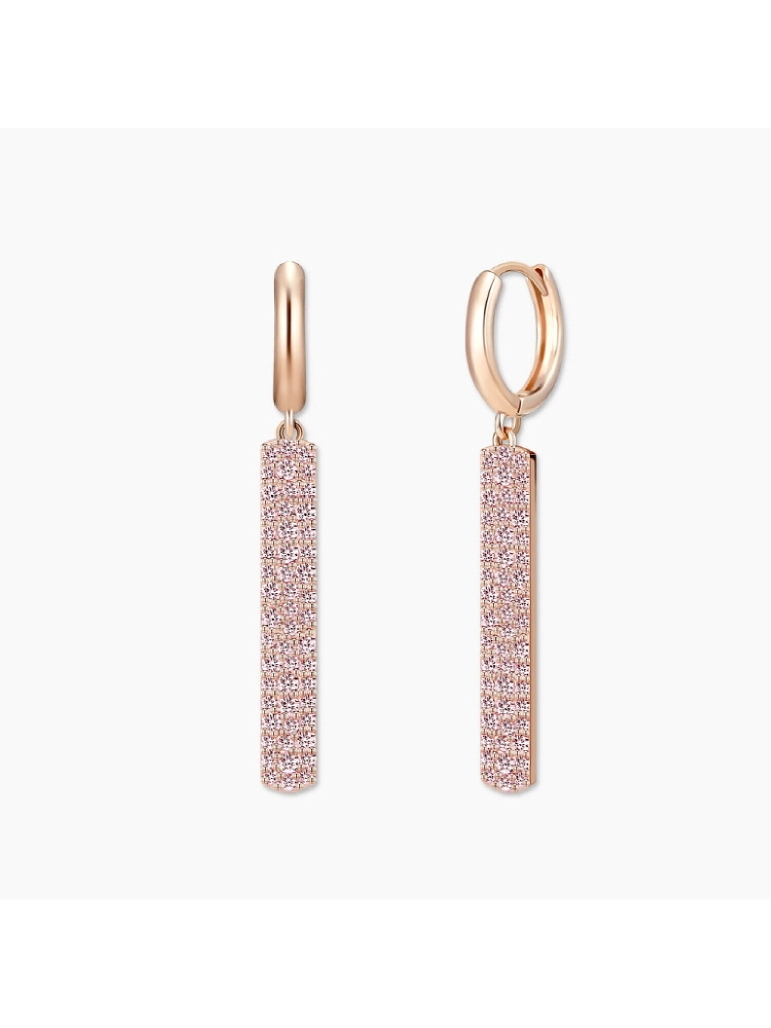파이퍼 귀걸이 MGER0399 14K Gold Plated (로즈골드+핑크 큐빅)