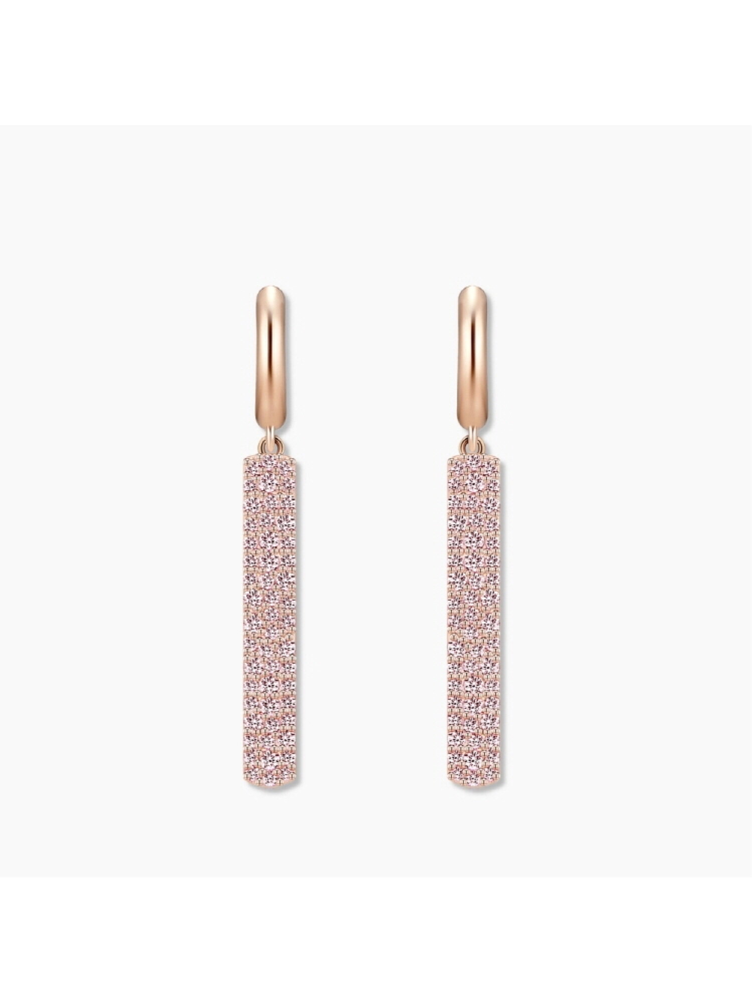 파이퍼 귀걸이 MGER0399 14K Gold Plated (로즈골드+핑크 큐빅)
