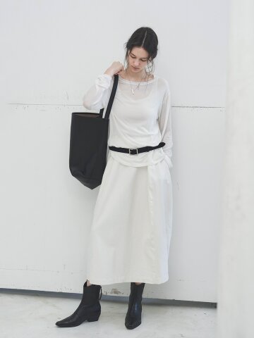 TG_Simple pintuck skirt_2color