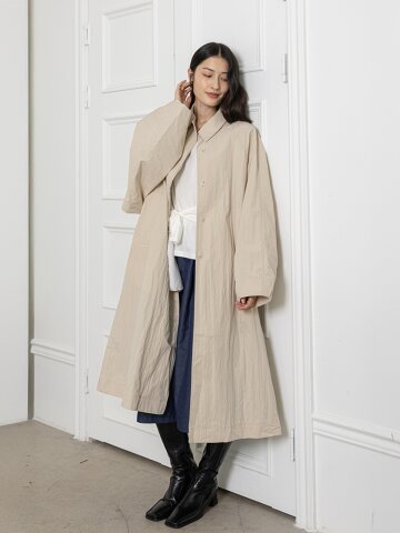 LS_Beige loose coat