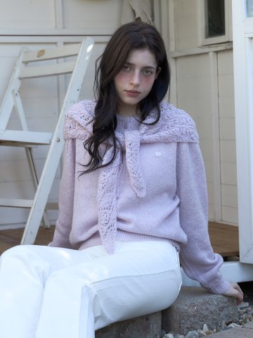 [메종르하르] 마리 니트 가디건 (커치프SET) 3color