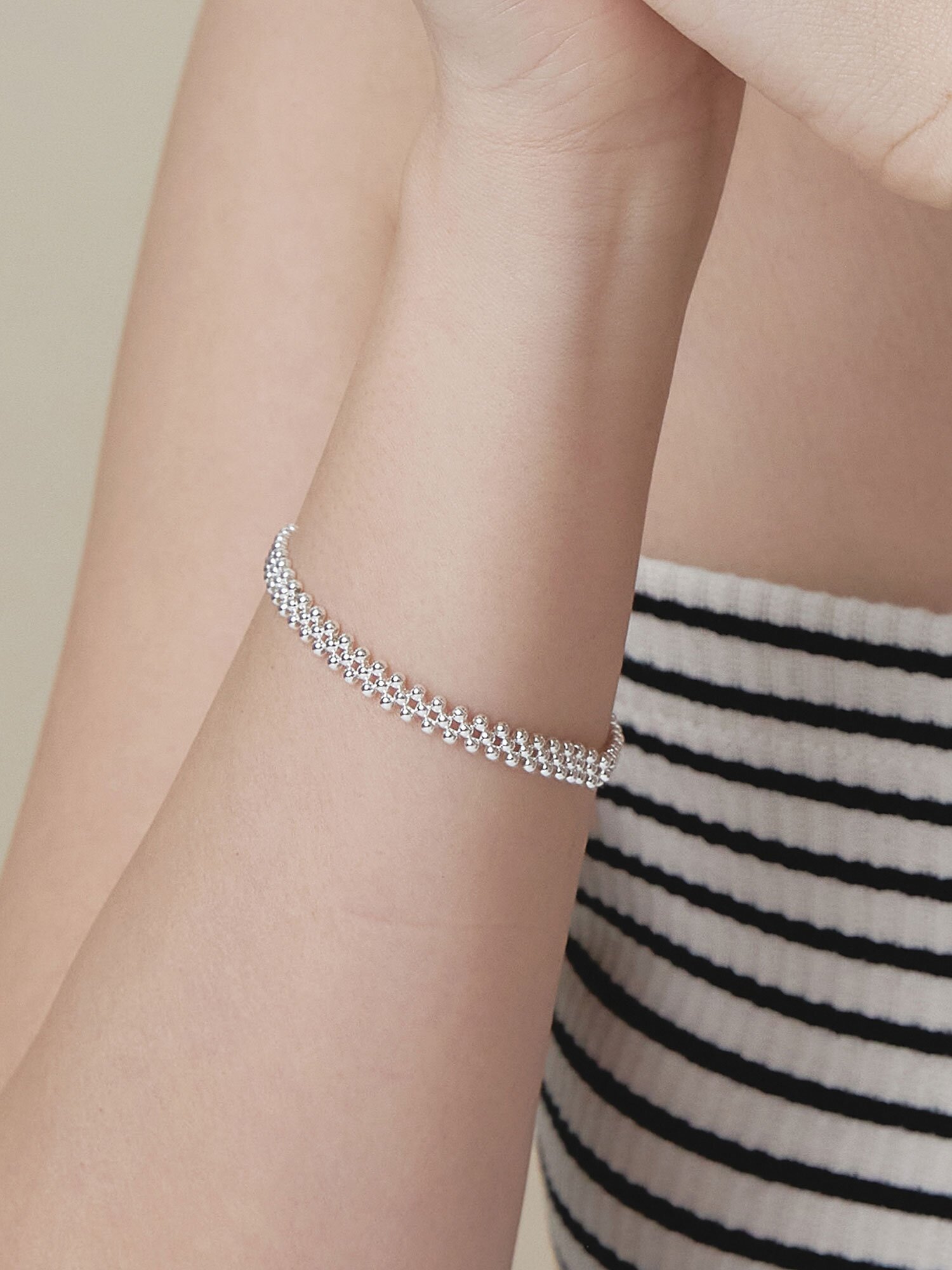 (925실버) Elastic Gleam 은 팔찌