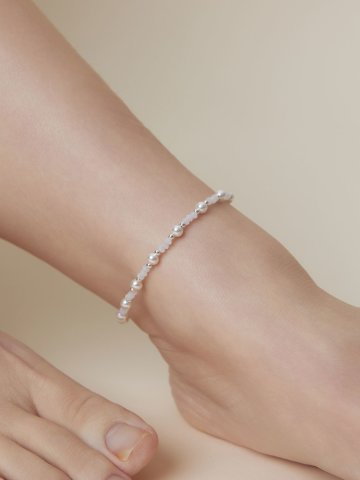 (925실버) Dew 스와로브스키 진주 발찌 