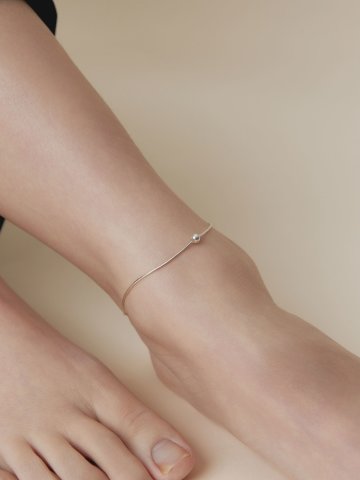 (925실버) Still Flow 볼 발찌 