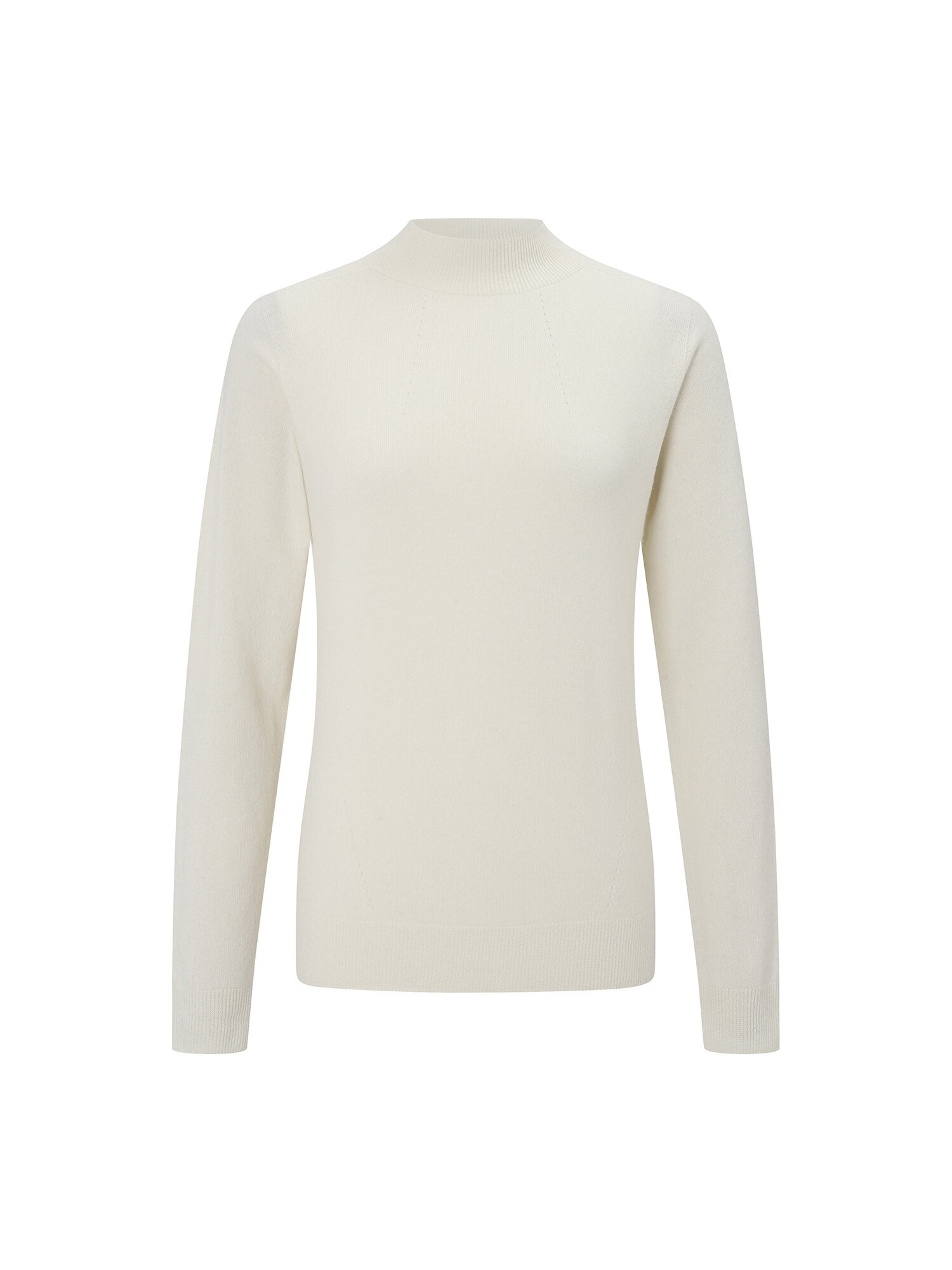 울 캐시미어 미들넥 풀오버 니트 (IVORY)