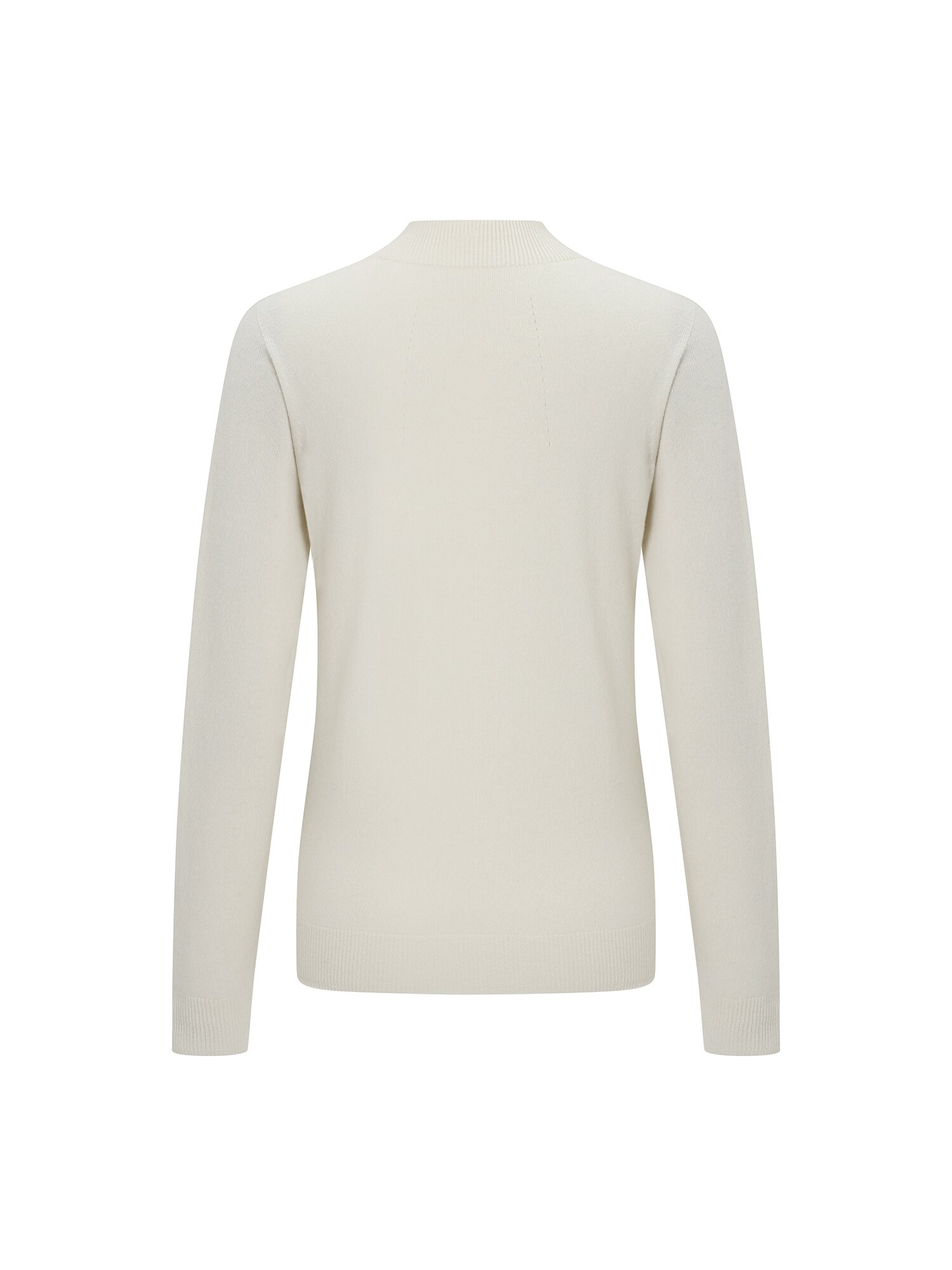 울 캐시미어 미들넥 풀오버 니트 (IVORY)