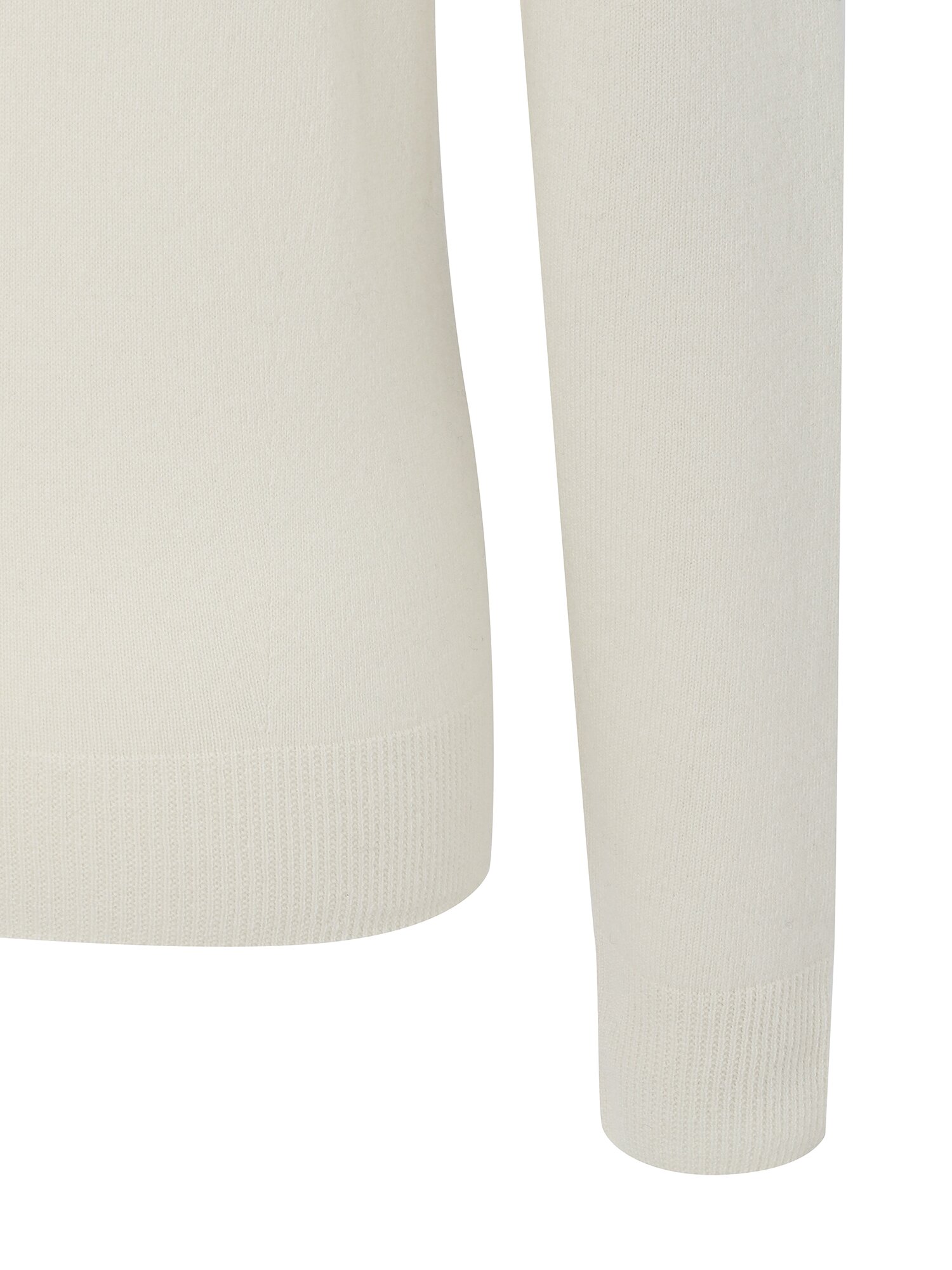 울 캐시미어 미들넥 풀오버 니트 (IVORY)