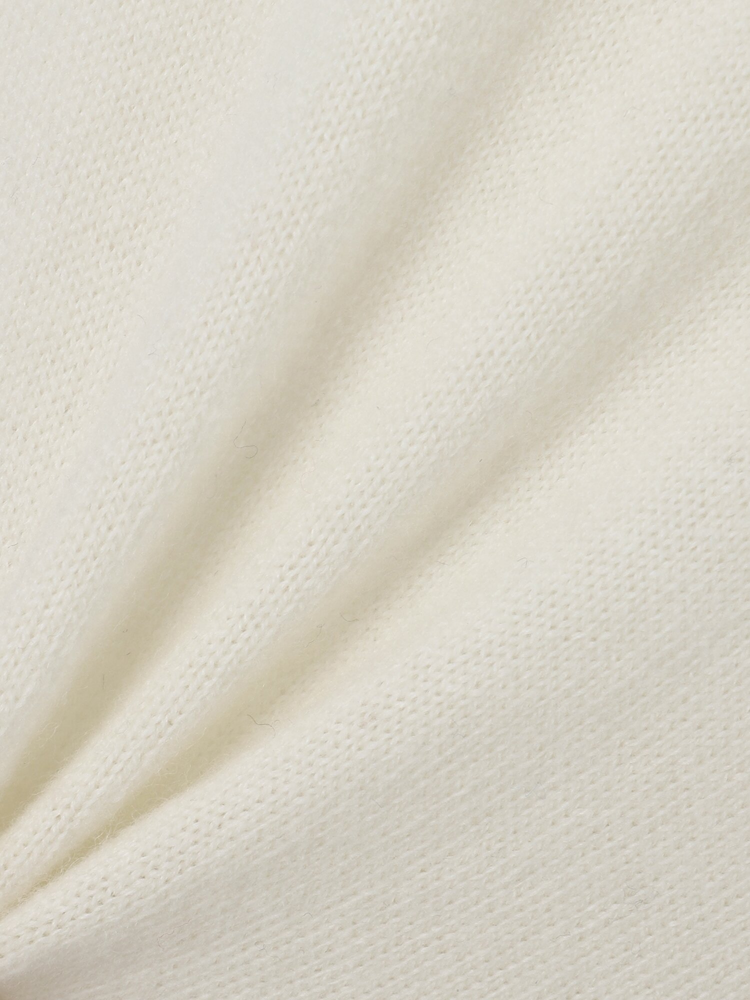 울 캐시미어 미들넥 풀오버 니트 (IVORY)