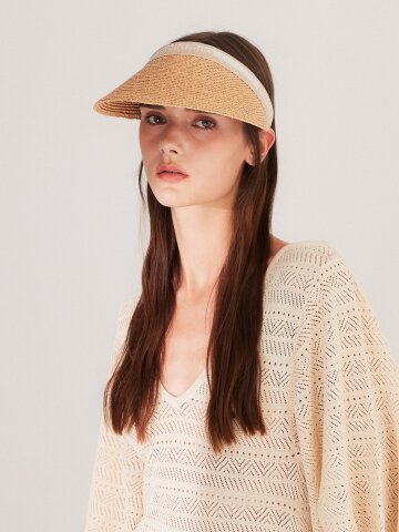 멜라밀라 아이린 라피아 썬바이저 썬캡 (4colors)