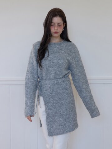 [메종르하르] 테일 니트 (랩스커트SET) 2color