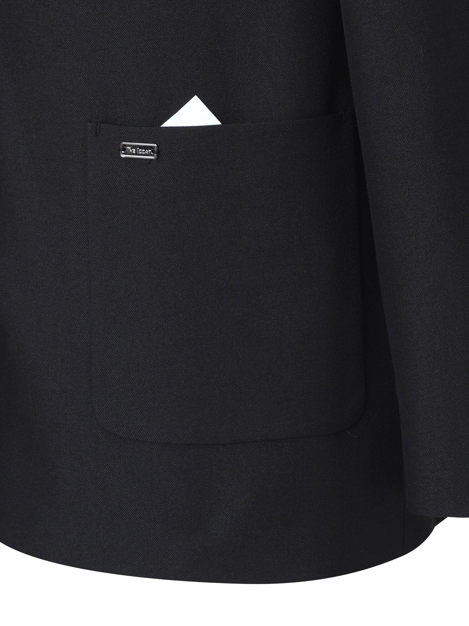 메탈 포인트 싱글 투 버튼 재킷 (BLACK)