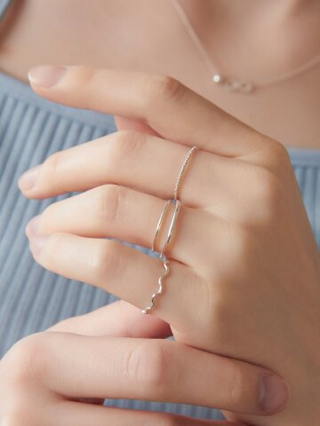 Aurora 4 STE 은 반지 (925실버)