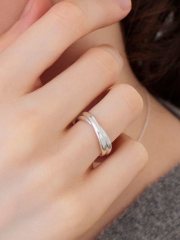 (925실버) Infinity 레이어드 은 반지