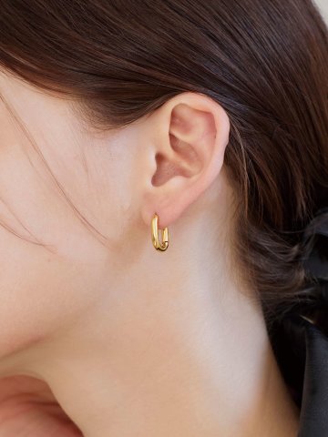 Sophia 원터치 귀걸이 (14k gold plated)