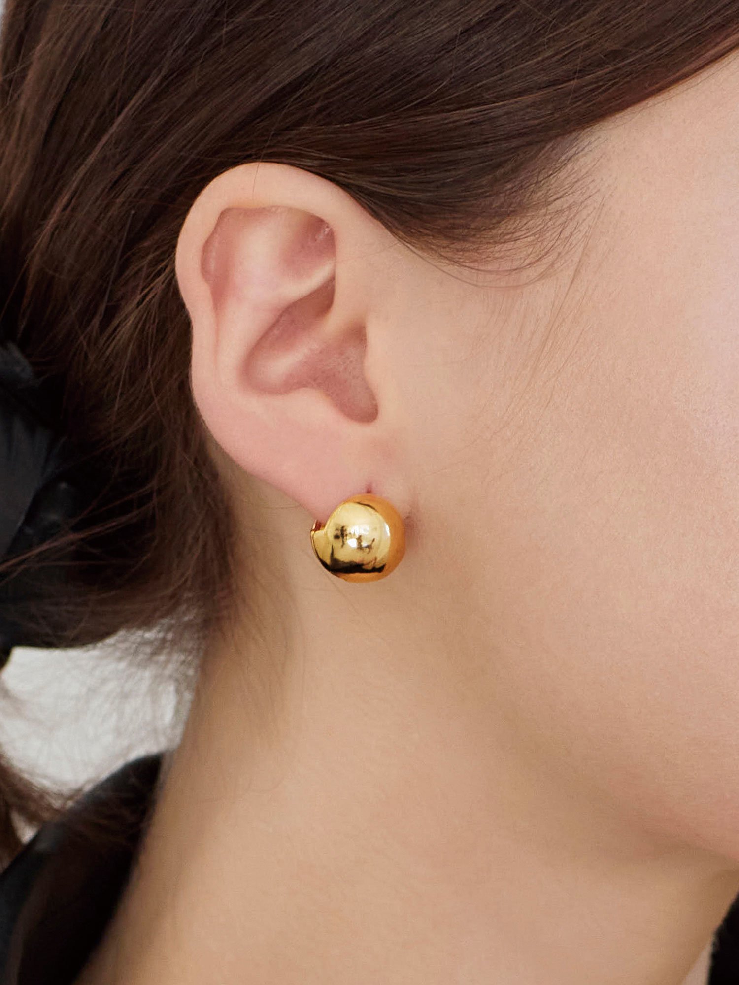 Eloise 원터치 귀걸이 (14k gold plated)