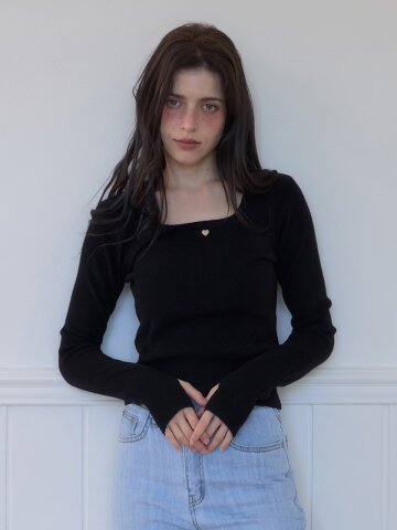 [메종르하르] 멜리 핑거홀 니트 4color