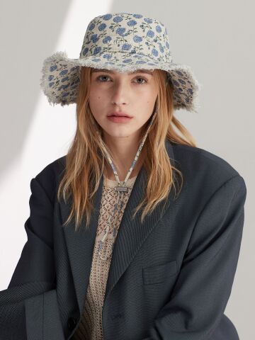 멜라밀라 빈티지 웨이비 버킷햇 (4colors)