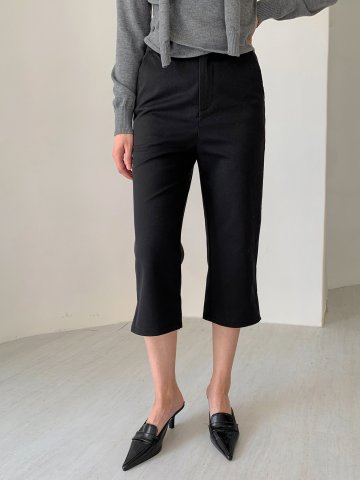 슬릿 카프리 7부 팬츠 (2colors)