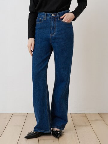 프리미엄 레귤러 스트레이트핏 데님 DEEP BLUE