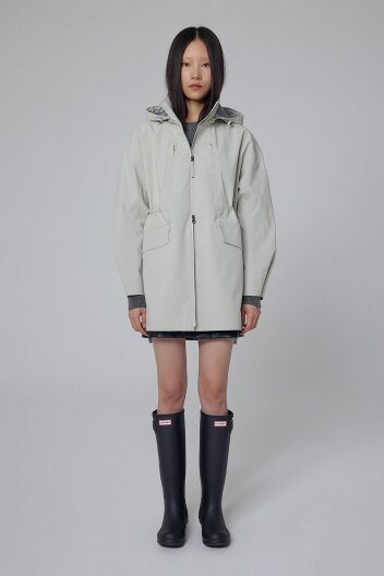 [WOMEN] 롱 기장 3L 웨더 자켓 - 웜그레이 HDW0003AJZWAG