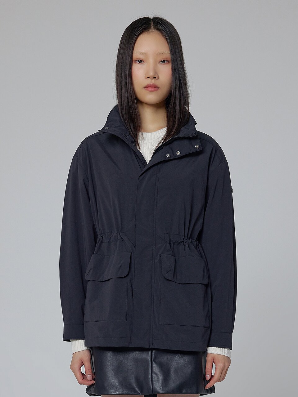 [WOMEN] 오리지날 하이넥 자켓 - 블랙 HDW0001AJZBLK