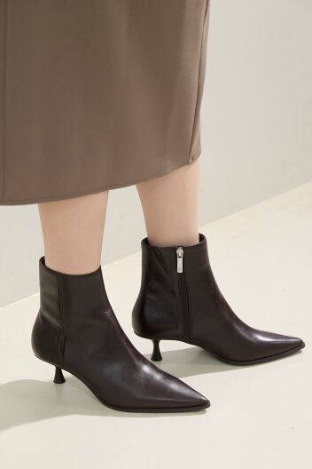 알도 에말리 필로우워크 앵클 부츠 - 다크 브라운 ADD1B074FZ201