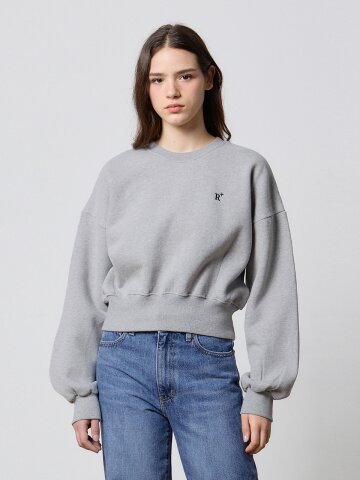 STEADY CROP SWEATSHIRT GRAY F5