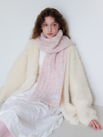 FLUFFY PUPPY MUFFLER [ COSMIC PINK ] [M005CP]