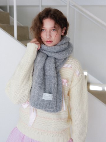 FLUFFY PUPPY MUFFLER [ GRAY ] [M005GR]