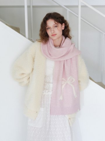 RIBBON MUFFLER [ RIBBON PINK ] [M006RP]