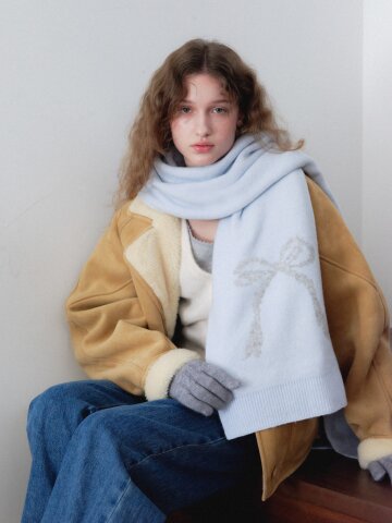 RIBBON MUFFLER [ SKY ] [M006SK]