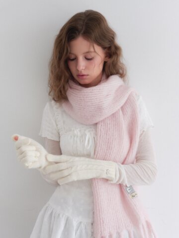 KITTEN HAIRY MUFFLER [ KITTEN PINK ] [M007KP]