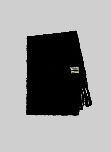 KITTEN HAIRY MUFFLER [ NIGHT BLACK ] [M007NB]