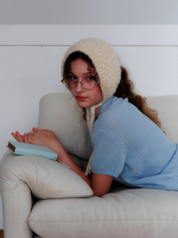 POMPOM EARCUFFS [ OAT ] [H003OT]